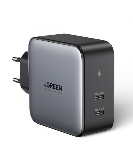 Ugreen charger 2x USB Type C 100W Power Delivery gray (50327)