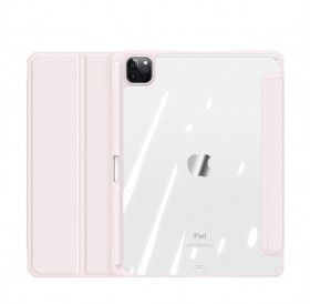 Dux Ducis Toby Armored Flip Smart Case for iPad Air 2020/2022 with Apple Pencil Holder Pink