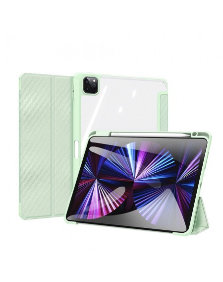 Dux Ducis Toby Armored Flip Smart Case for iPad Air 2020/2022 with Apple Pencil Holder Green