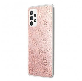 Guess GUHCA72PCU4GLPI A72 A725 różowy/pink hard case 4G Glitter