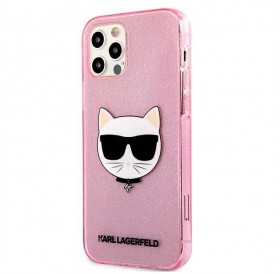Karl Lagerfeld KLHCP12LCHTUGLP iPhone 12 Pro Max 6,7" różowy/pink hardcase Glitter Choupette