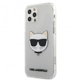 Karl Lagerfeld KLHCP12LCHTUGLS iPhone 12 Pro Max 6,7" srebrny/silver hardcase Glitter Choupette