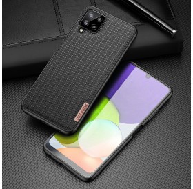 Dux Ducis Fino case covered with nylon material for Samsung Galaxy A22 4G black
