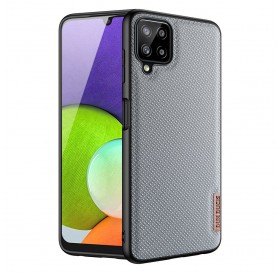 Dux Ducis Fino case covered with nylon material for Samsung Galaxy A22 4G gray