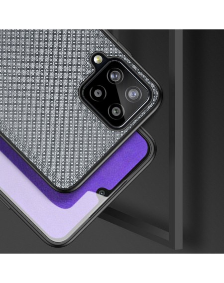 Dux Ducis Fino case covered with nylon material for Samsung Galaxy A22 4G gray