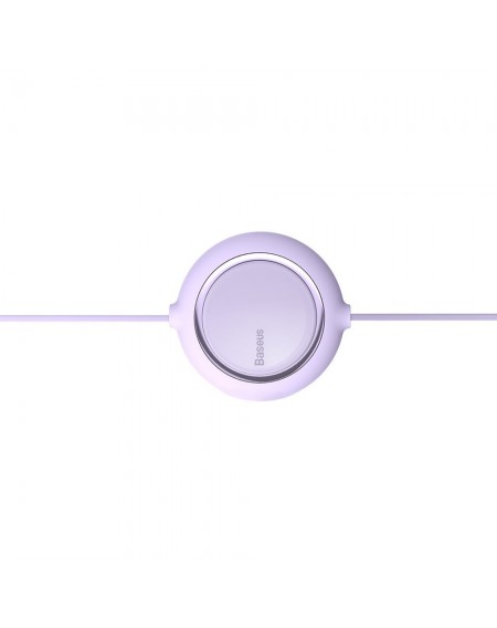Baseus Bright Mirror 3in1 Retractable Data Cable USB Type C - micro USB / USB Typ C / Lightning Power Delivery 100W 1,2m violet (CAMLC-AMJ05)