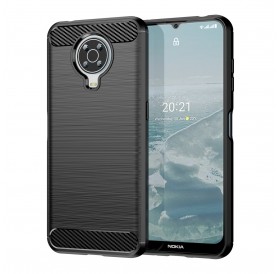 Carbon Case flexible cover for Nokia G20 / Nokia G10 black
