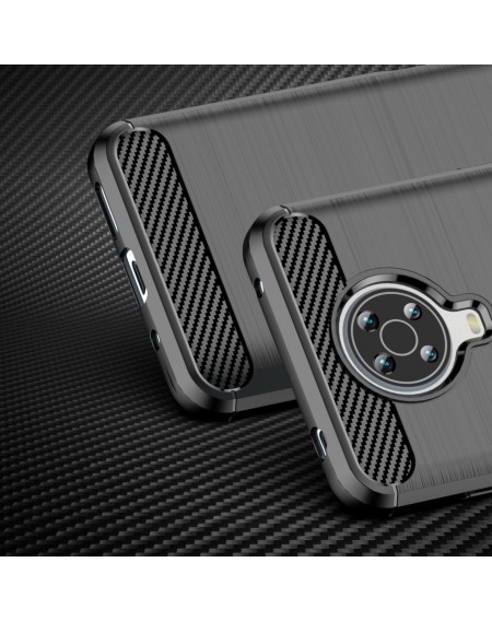 Carbon Case flexible cover for Nokia G20 / Nokia G10 black