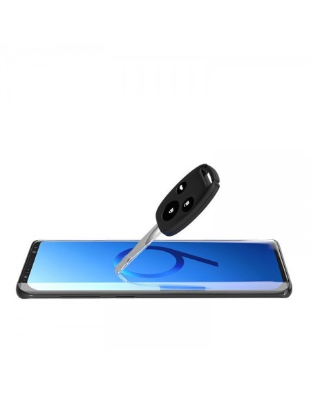 3D Edge Nano Flexi Glass Hybrid Full Screen Protector with frame for Samsung Galaxy S21 5G black