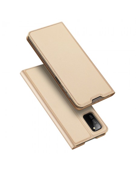 Dux Ducis Skin Pro Bookcase type case for Samsung Galaxy A03s golden