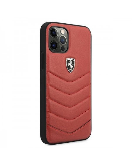 Ferrari FEHQUHCP12LRE iPhone 12 Pro Max 6,7" czerwony/red hardcase Off Track Quilted