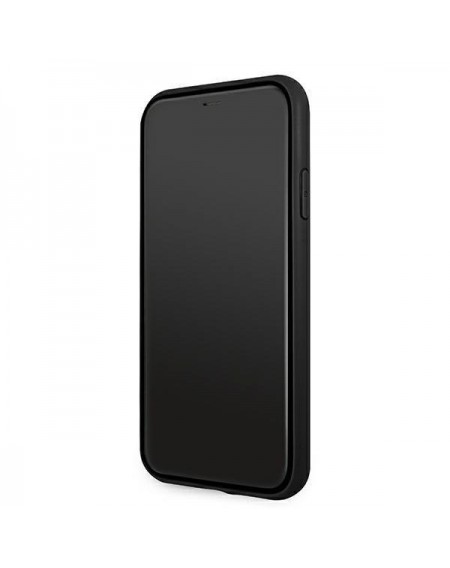Guess GUHCN61SA4GGBK iPhone 11 6,1" / Xr czarny/black hardcase Saffiano 4G Metal Logo