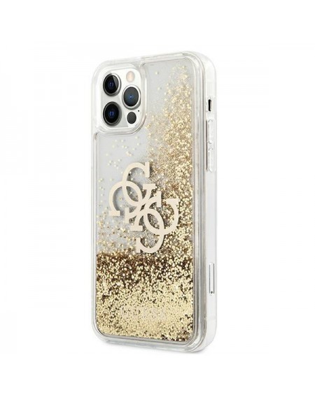 Guess GUHCP12LLG4GGO iPhone 12 Pro Max 6,7" złoty/gold hardcase 4G Big Liquid Glitter