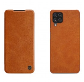 Nillkin Qin original leather case cover for Samsung Galaxy A22 4G brown