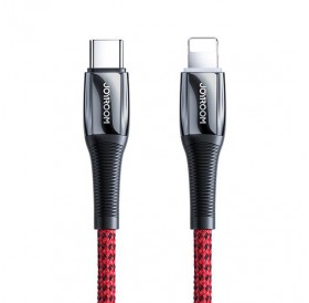 Joyroom USB Type C - Lightning  cable Power Delivery 20W 2.4A 1.2m red (S-1224K2 Red)