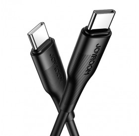 Joyroom USB Type C - USB Type C cable Power Delivery 60W 3A 0.25m black (S-02530M3 Black)
