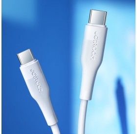 Joyroom USB Type C - USB Type C cable Power Delivery 60W 3A 0.25m white (S-02530M3 White)