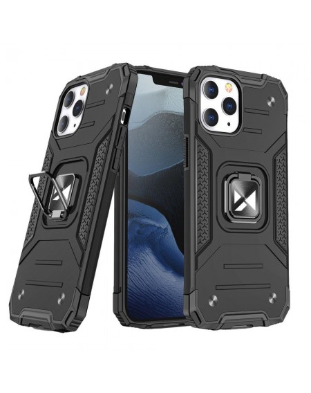 Wozinsky Ring Armor Case Kickstand Tough Rugged Cover for iPhone 13 mini black