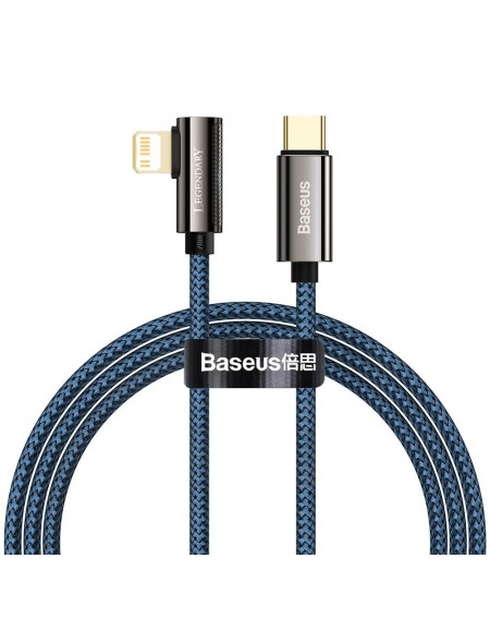 Baseus Legend Mobile Game Elbow Cable USB Type C - Lightning 20W Power Delivery 1m blue (CACS000203)