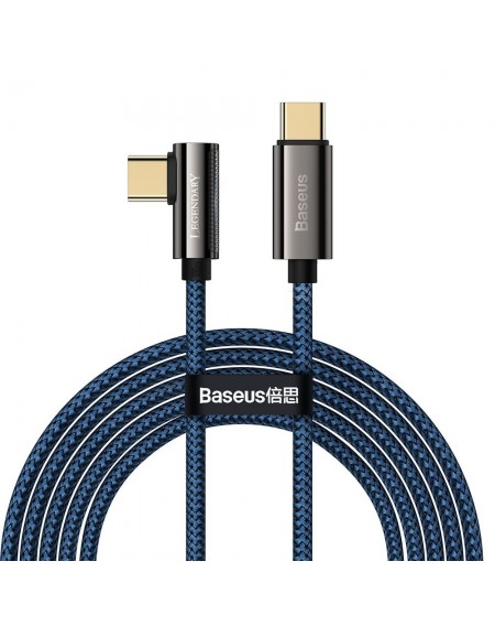 Baseus Legend Series Elbow Fast Charging USB Type C - USB Type C 100W 5A 2m blue (CACS000703)