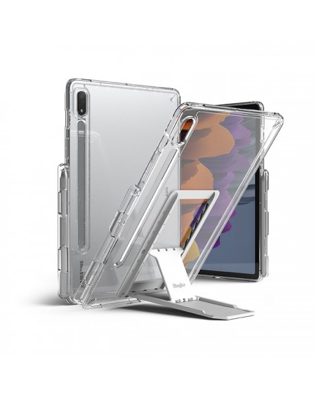 Ringke Fusion Combo Outstanding hard case with TPU frame for Samsung Galaxy Tab S7 11'' + self-adhesive foldable stand transparent (FC475R39)