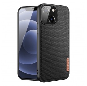 Dux Ducis Fino case covered with nylon material for iPhone 13 mini black