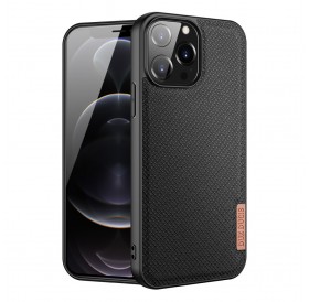 Dux Ducis Fino case covered with nylon material for iPhone 13 Pro Max black