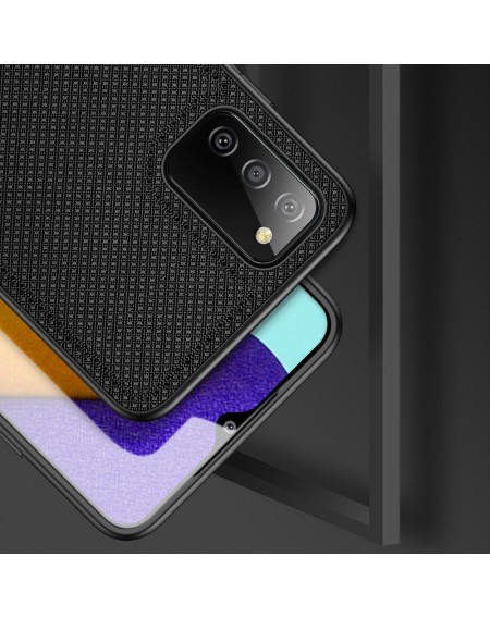 Dux Ducis Fino case covered with nylon material for Samsung Galaxy A03s black