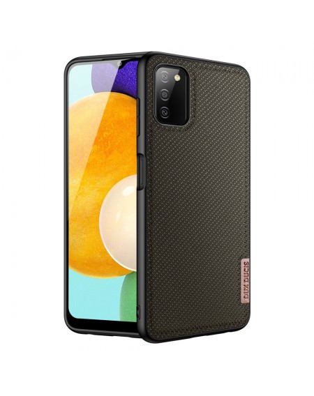 Dux Ducis Fino case covered with nylon material for Samsung Galaxy A03s green