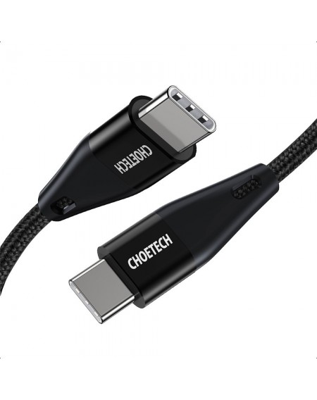 Choetech cable USB Type C cable - USB Type C Power Delivery 60W 3A 1.2m black (XCC-1003)
