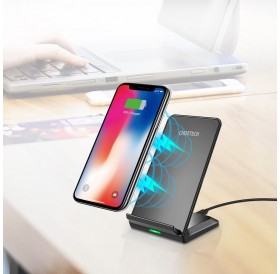 Choetech Qi wireless charger 10W phone stand + USB cable - micro USB black (T524-S)