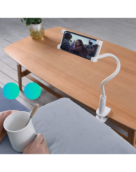 Choetech Desk Telephone Holder With Clip Wireless Charger Qi 15W white (T584-F)