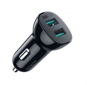 Choetech car charger 2x USB Quick Charge 3.0 30W 2,4A black (C0051)