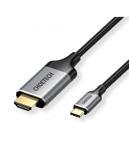 Choetech unidirectional cable adapter USB Type C (Male) to HDMI (Male) 4K 60Hz 2m black (CH0021-BK)