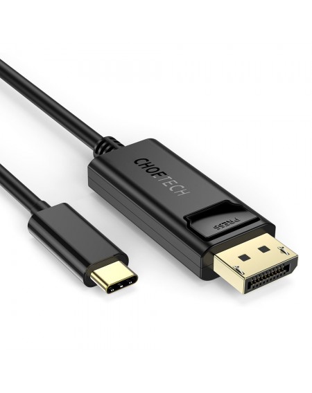 Choetech unidirectional USB Type C monitor video cable - Display Port 4K 1,8m black (XCP-1801BK)