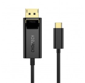 Choetech unidirectional USB Type C monitor video cable - Display Port 4K 1,8m black (XCP-1801BK)