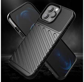Thunder Case Flexible Tough Rugged Cover TPU Case for iPhone 13 Pro Max black