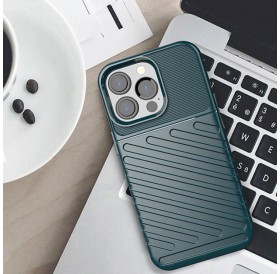 Thunder Case Flexible Tough Rugged Cover TPU Case for iPhone 13 Pro green
