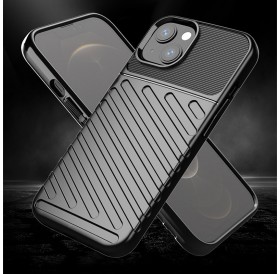 Thunder Case Flexible Tough Rugged Cover TPU Case for iPhone 13 black