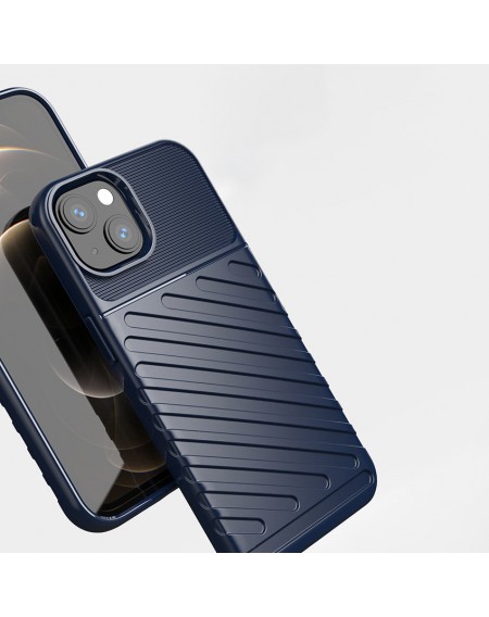 Thunder Case Flexible Tough Rugged Cover TPU Case for iPhone 13 mini blue