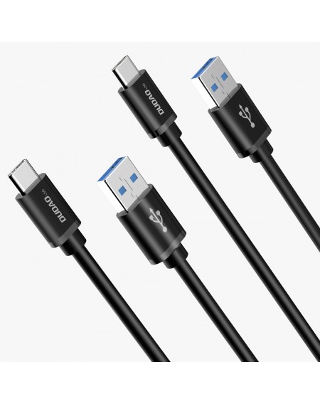 Dudao cable USB cable - USB Type C Super Fast Charge 1 m black (L5G-Black)