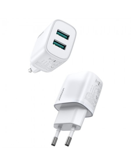 Joyroom charger 2x USB 2.1 A white (L-2A101)