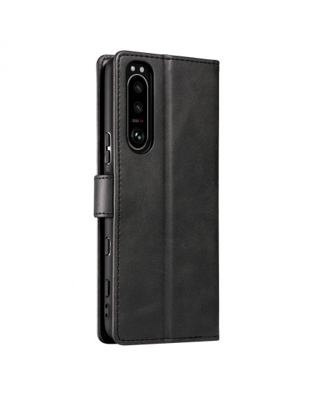 Magnet Case elegant case cover cover with a flap and stand function for Sony Xperia 1 III black