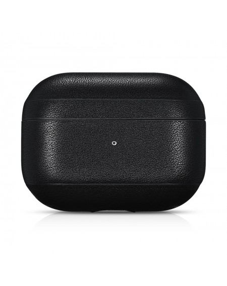 iCarer Leather Classic Nappa Genuine Leather Case for AirPods Pro black (IAP047-BK)