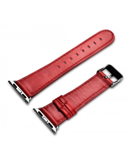 iCarer Leather Vintage wristband genuine leather strap for Watch 3 42mm / Watch 2 42mm / Watch 1 42mm red (RIW118-RD)