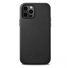 iCarer Case Leather genuine leather case for iPhone 12 mini black (WMI1215-BK) (MagSafe compatible)