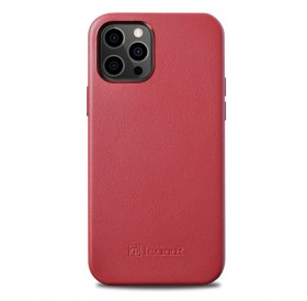 iCarer Case Leather genuine leather case for iPhone 12 mini red (WMI1215-RD) (MagSafe compatible)
