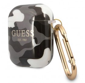 Guess GUA2UCAMG AirPods cover czarny/black Camo Collection