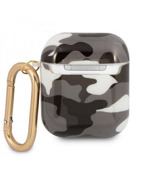 Guess GUA2UCAMG AirPods cover czarny/black Camo Collection