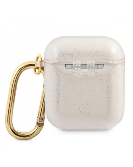 Guess GUA2UCG4GD AirPods cover złoty/gold Glitter Collection